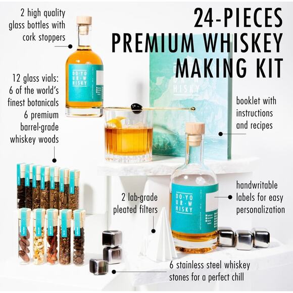 NEW DO Your Whisky DIY Whiskey Infusion Set Making Kit Gift Anniversary Holidays - Picture 1 of 5